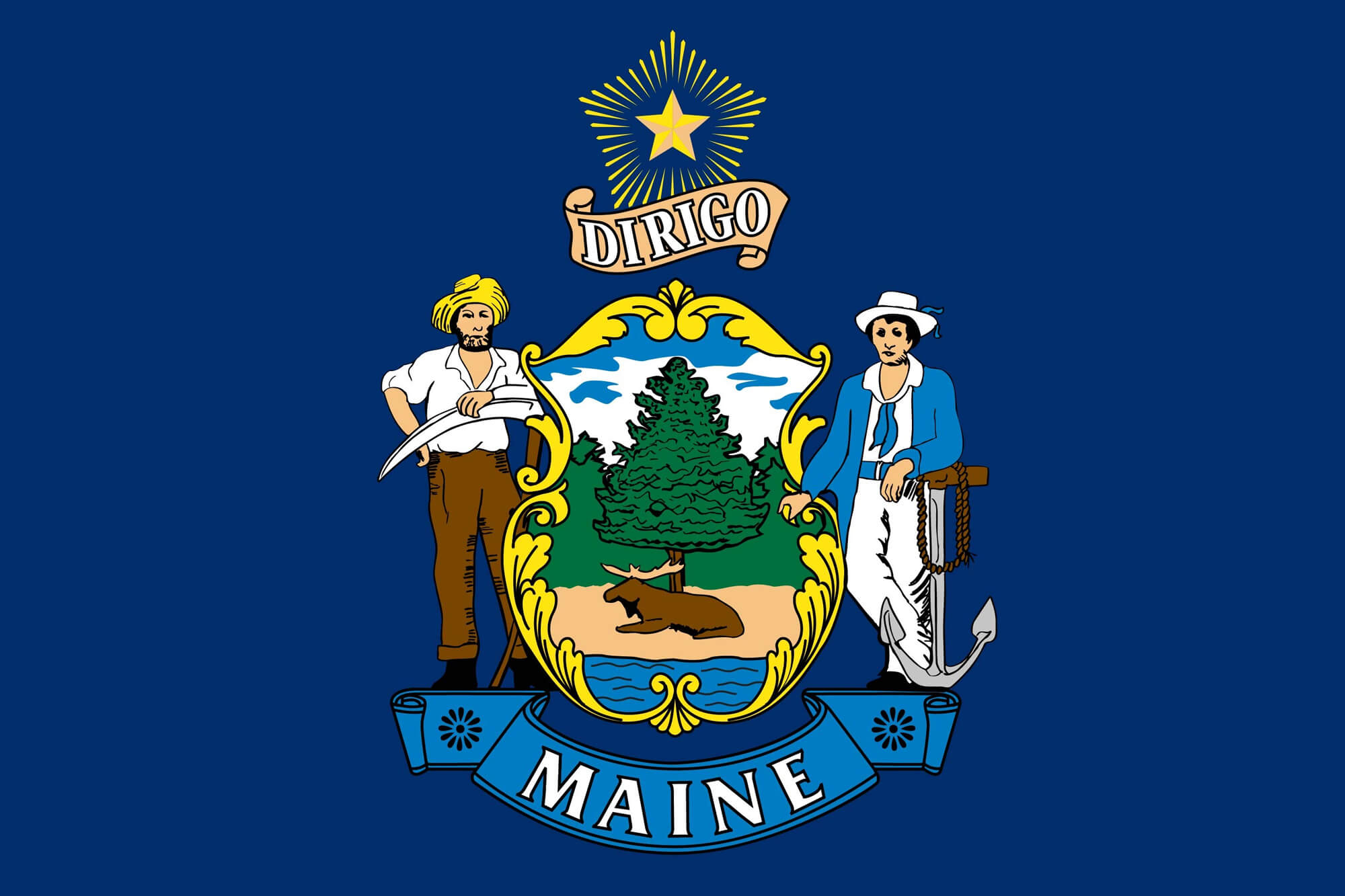 Maine flag