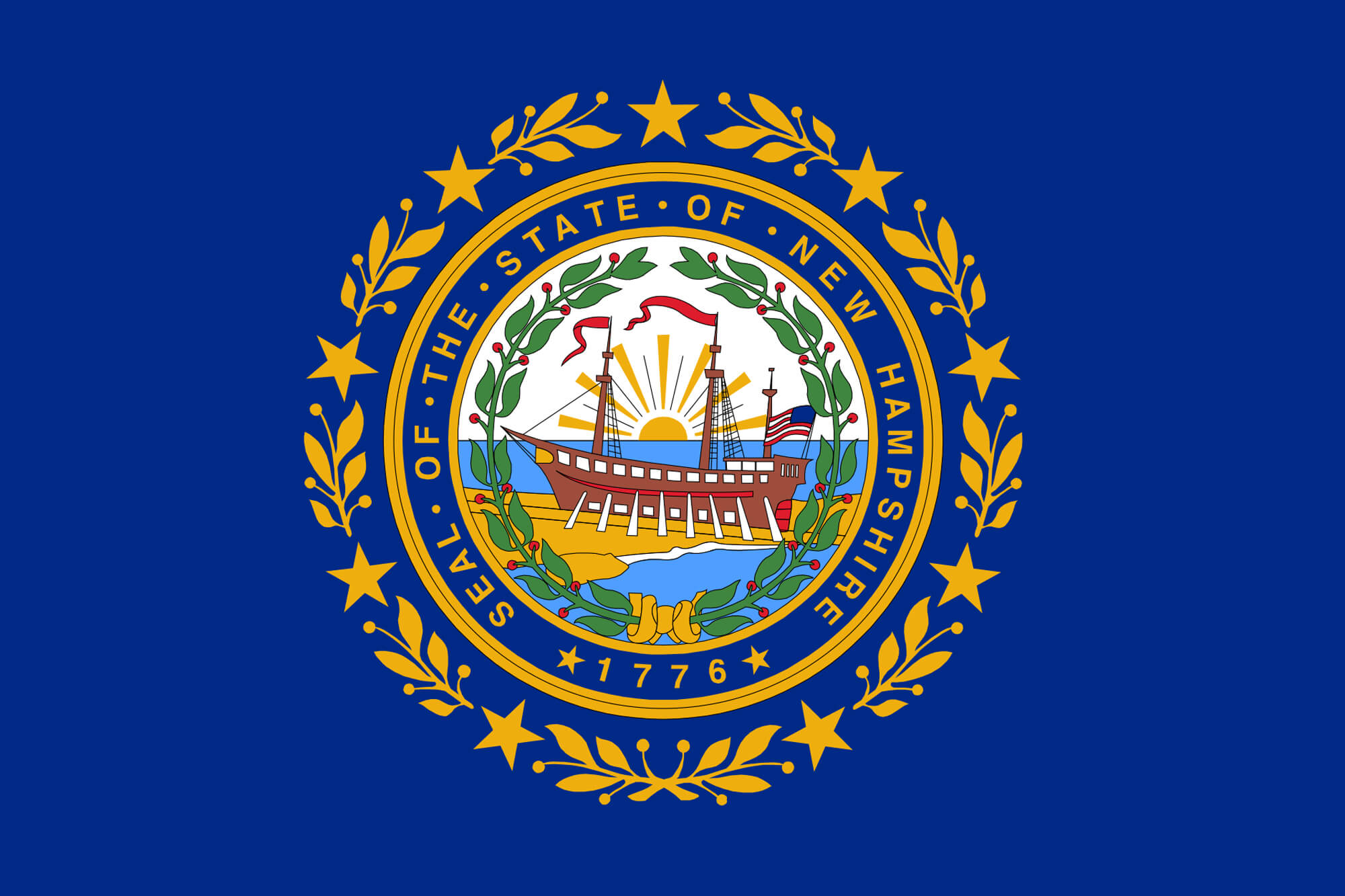 New Hampshire flag