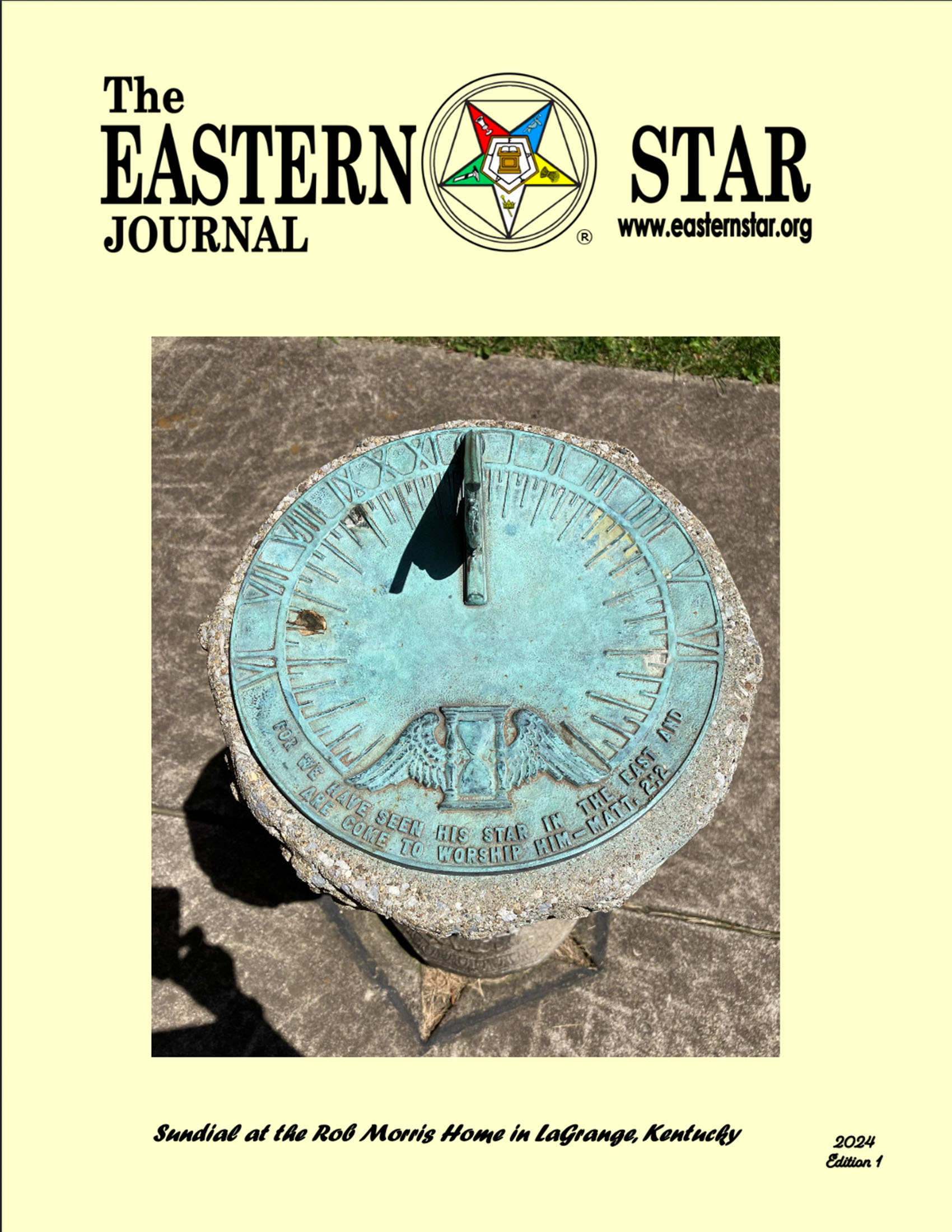 2024 Eastern Star Journal Part 1 cover